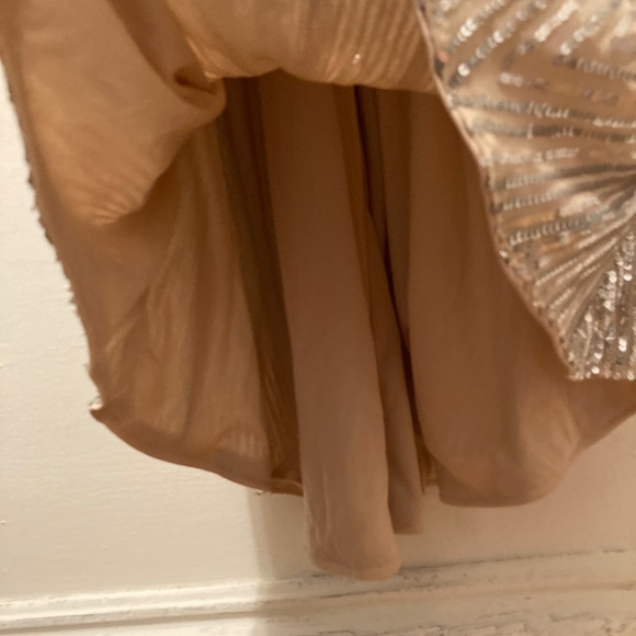 Love&Lemonade Silver Sequin Mermaid maxi formal gown in sz 10/12 - Picture 5 of 12